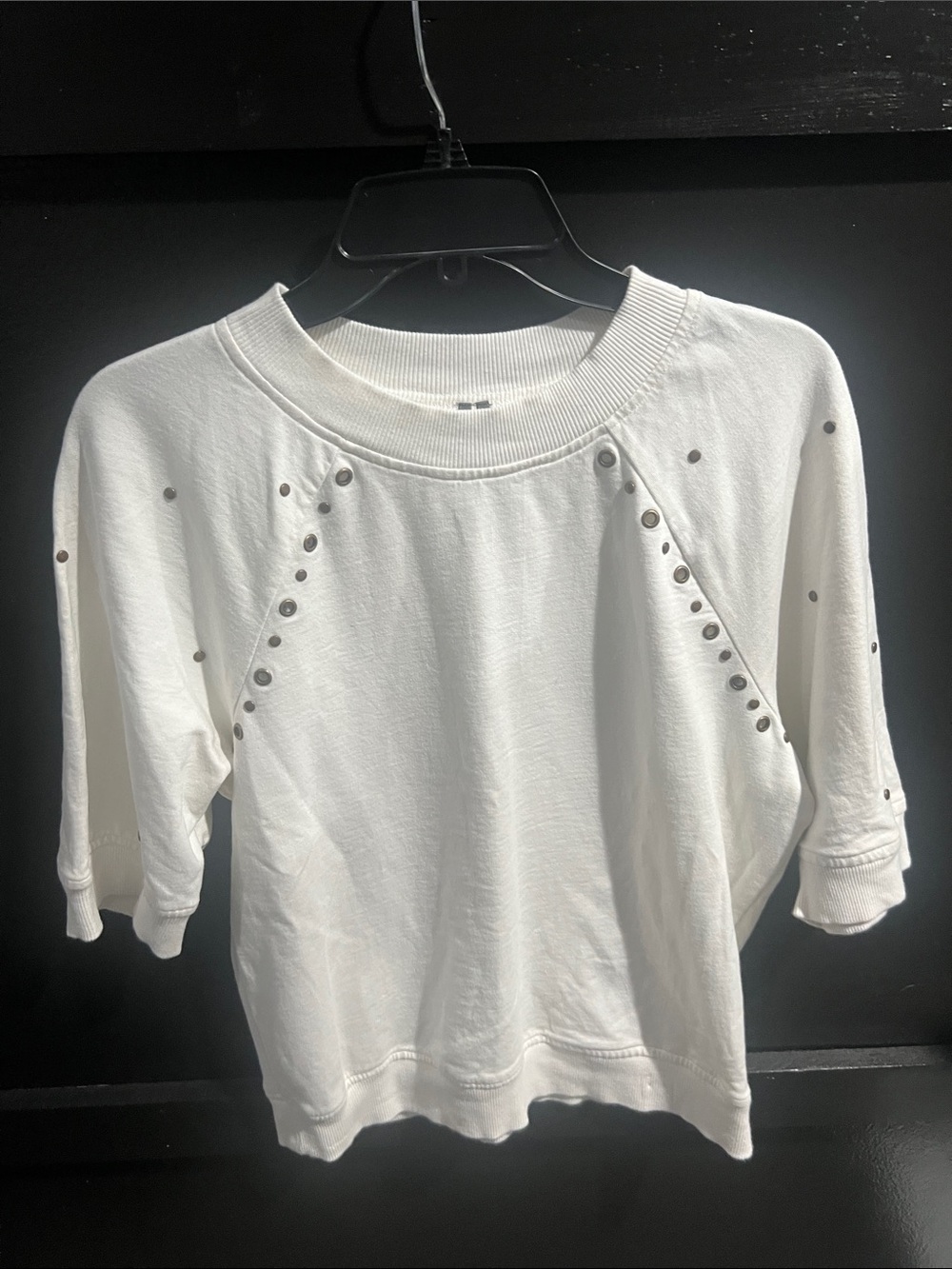 Anthropologie | White Short Sleeved Top | Size Medium - Picture 2 of 11